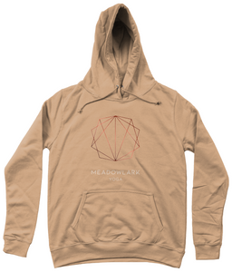 Girlie College Hoodie copper + white